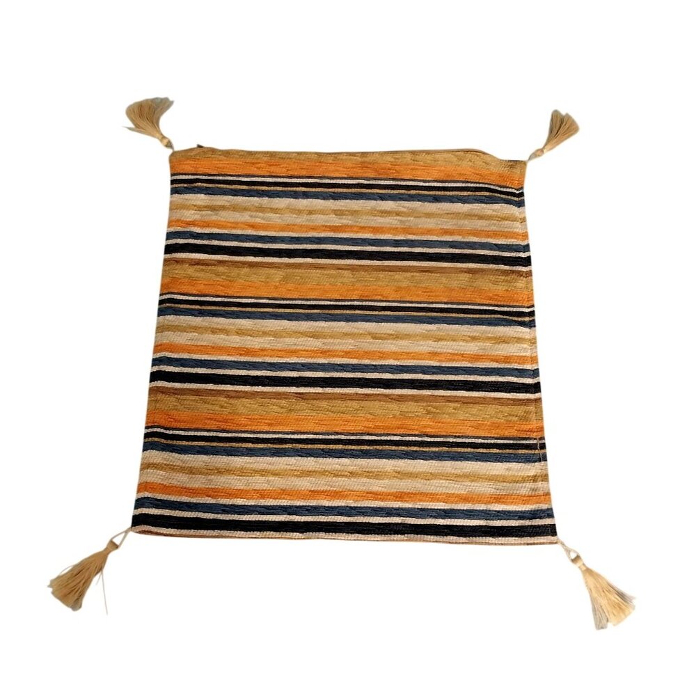 Made in Turkey Turkiye Striped Throw Accent Pillow Cover 17.5"x16"